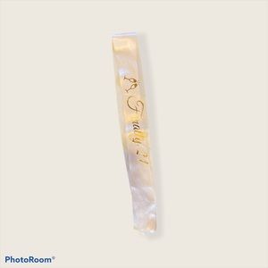Rose gold 21st birthday sash